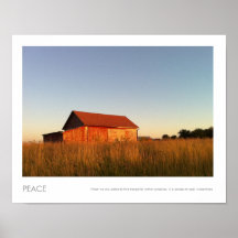 American Rural Red Barn Photography Print