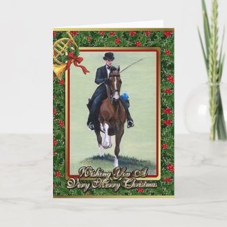 American Saddlebred Blank Christmas Card
