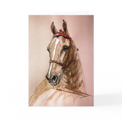 American Saddlebred Horse Greeting Cards by GailRagsdaleArt
