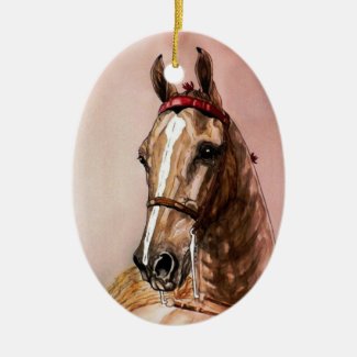 American Saddlebred Horse Christmas Ornament