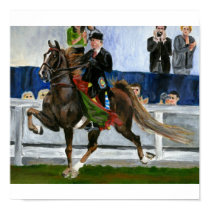 American Saddlebred Horse Portrait posters