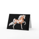 American Saddlebred Paint Horse Greeting Card by twopurringcats American Saddlebred Paint Horse Greeting Card