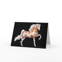 American Saddlebred Paint Horse Greeting Card by twopurringcats American Saddlebred Paint Horse Greeting Card