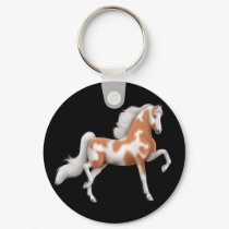 American Saddlebred Paint Horse Keychain by twopurringcats American Saddlebred Paint Horse Keychain