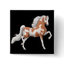 American Saddlebred Paint Horse Pin buttons by twopurringcats American Saddlebred Paint Horse Pin buttons