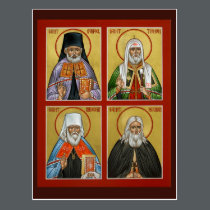 American Saints Prayer Card postcards
