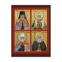 American Saints Prayer Card postcards by bugbrain American Saints Prayer Card postcards