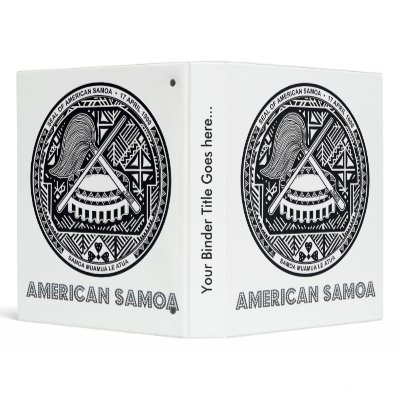 American Samoa Coat of Arms Binder by representmycountry