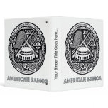 American Samoa Coat of Arms binders