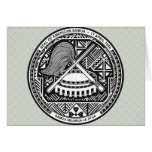 American Samoa Coat of Arms detail Card