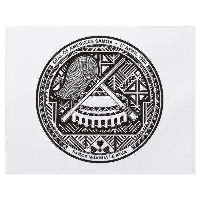 American Samoa Coat of Arms Personalized Flyer by flagshirts