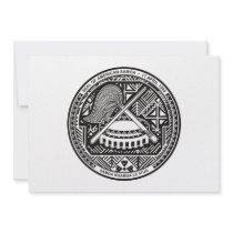 American Samoa Coat of Arms Personalized Announcements