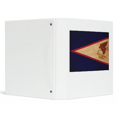 American Samoa Flag Vinyl Binders by Zipperedflags