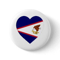 American Samoa Flag Heart buttons by Vexillophile American Samoa Flag Heart buttons