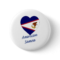 American Samoa Flag Heart buttons by Vexillophile American Samoa Flag Heart buttons