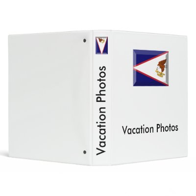 American Samoa Flag Jewel Vinyl Binder by Vexillophile