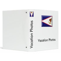 American Samoa Flag Jewel Vinyl Binder