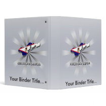 American Samoa Flag Map 2.0 3 Ring Binders