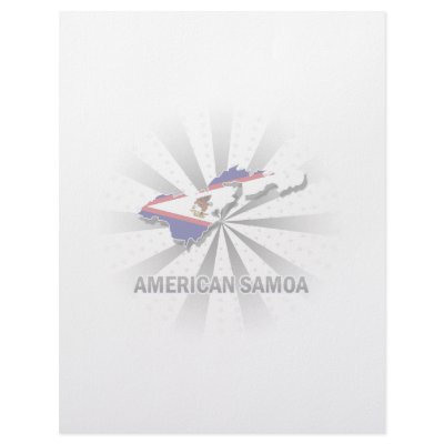 American Samoa Flag Map 2.0 Letterhead Template by representmycountry