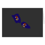 American Samoa Flag Map Greeting Card