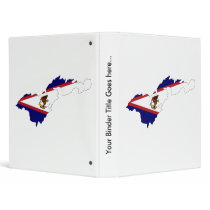 American Samoa Flag Map full size Binders