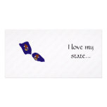 American Samoa Flag Map Customized Photo Card