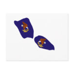 American Samoa Flag Map Postcard