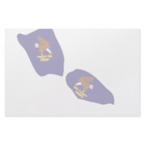 American Samoa Flag Map Stationery