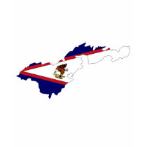 American Samoa flag map t-shirts by FlagStore American Samoa flag map t-shirts