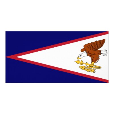 American Samoa Flag Photo Card Template by usaflags