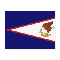 American Samoa Flag postcards