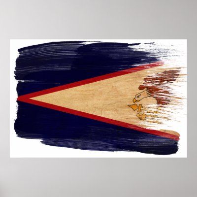 American Samoa Flag Posters by Zipperedflags