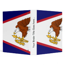 American Samoa High quality Flag Binder