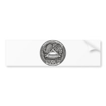 American Samoa Official Coat Of Arms Heraldry Symb Bumper Sticker