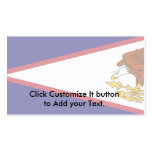American Samoa, United States flag Business Card Templates