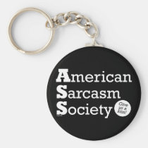 American Sarcasm Society keychains