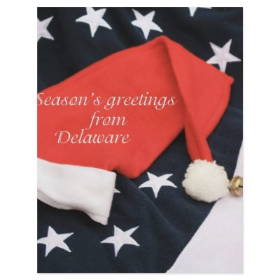 American season's greetings Delaware Flyer Design by studioportosabbia