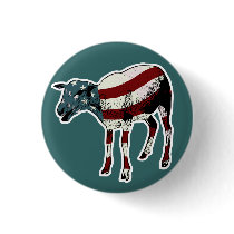 American Sheeple Button by Libertymaniacs American Sheeple Button