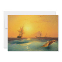 American Shipping Off the Rock of Gibraltar 1873 Announcements