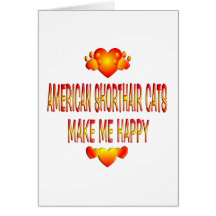 American Shorthair Cat Card