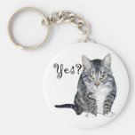 American Shorthair Cat - Yes? Keychain
