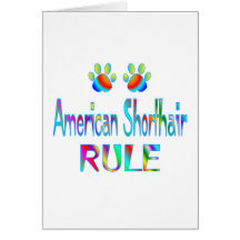 American Shorthair Rule Greeting Card