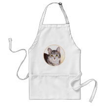 American Shorthair Tabby Cat Aprons