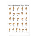 American Sign Language ASL Alphabet Poster posters