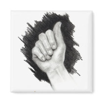 AMERICAN SIGN LANGUAGE: LETTER A magnets by joyart AMERICAN SIGN LANGUAGE: LETTER A magnets
