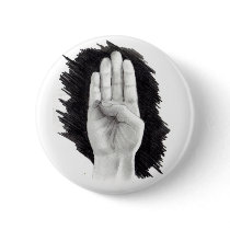 AMERICAN SIGN LANGUAGE LETTER "B" buttons by joyart AMERICAN SIGN LANGUAGE LETTER "B" buttons