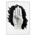 AMERICAN SIGN LANGUAGE LETTER "B" cards