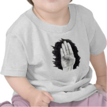 AMERICAN SIGN LANGUAGE LETTER "B" TEE SHIRT