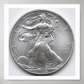 American Silver Eagle Wall Art Posters