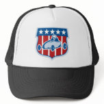 American  Soap box derby car with stars and stripe Trucker Hat